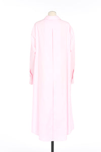Robe chemise droite unie - Rose