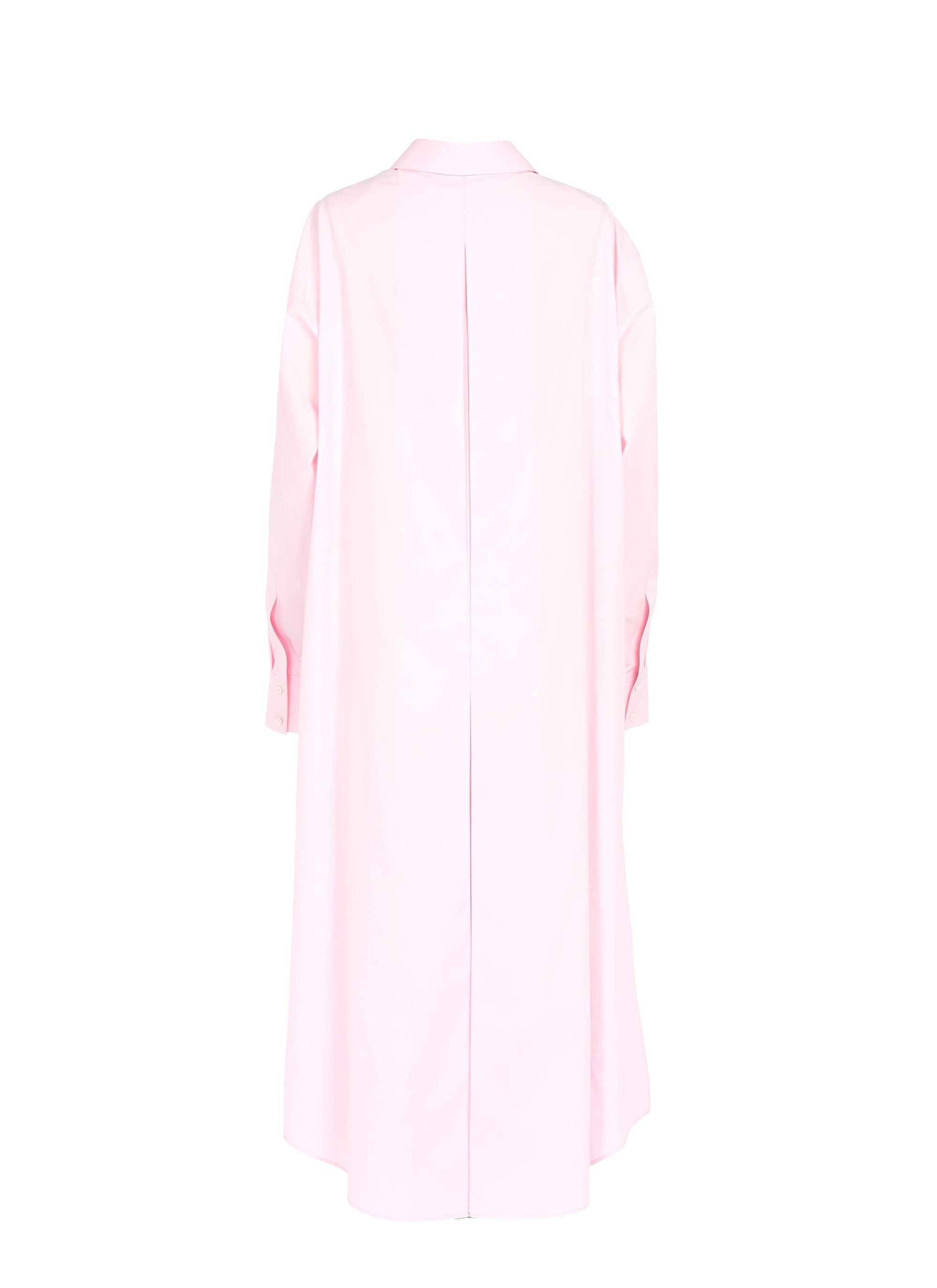 Plain Shirt Dress - Pink