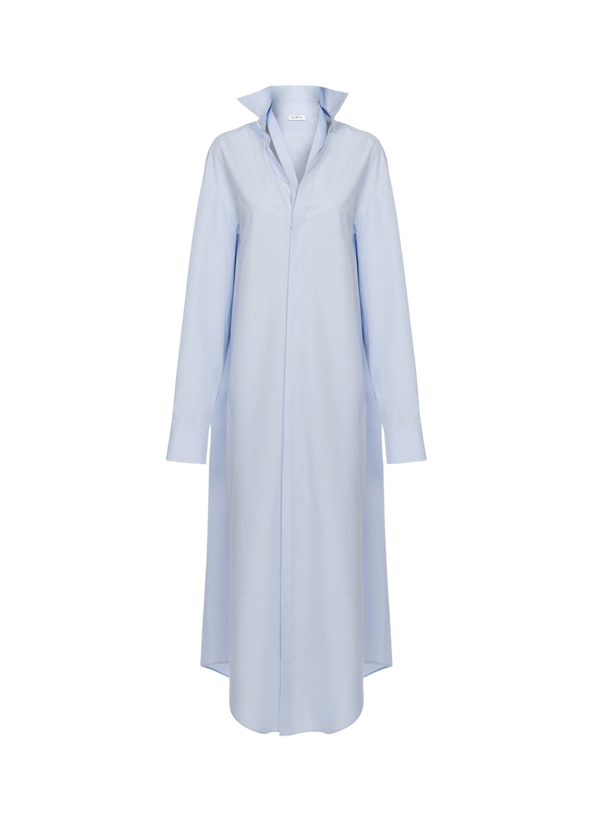 Plain Shirt Dress - Ciel