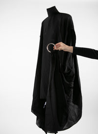 Robe bracelet en soie - Noir Alaia