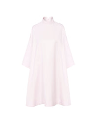 Mini-robe à manches courtes en soie mélangée - Rose