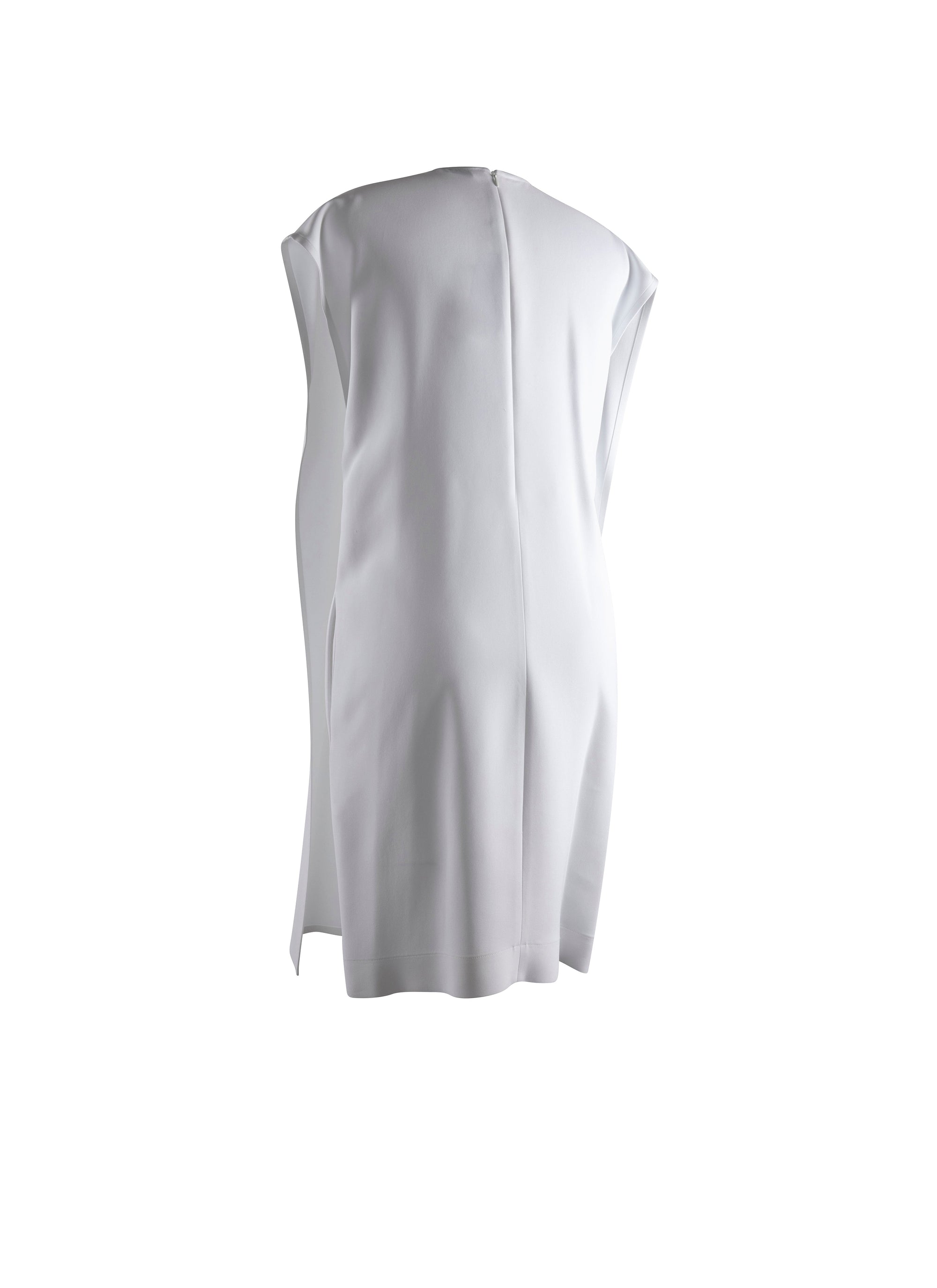 Silk scarf dress - White