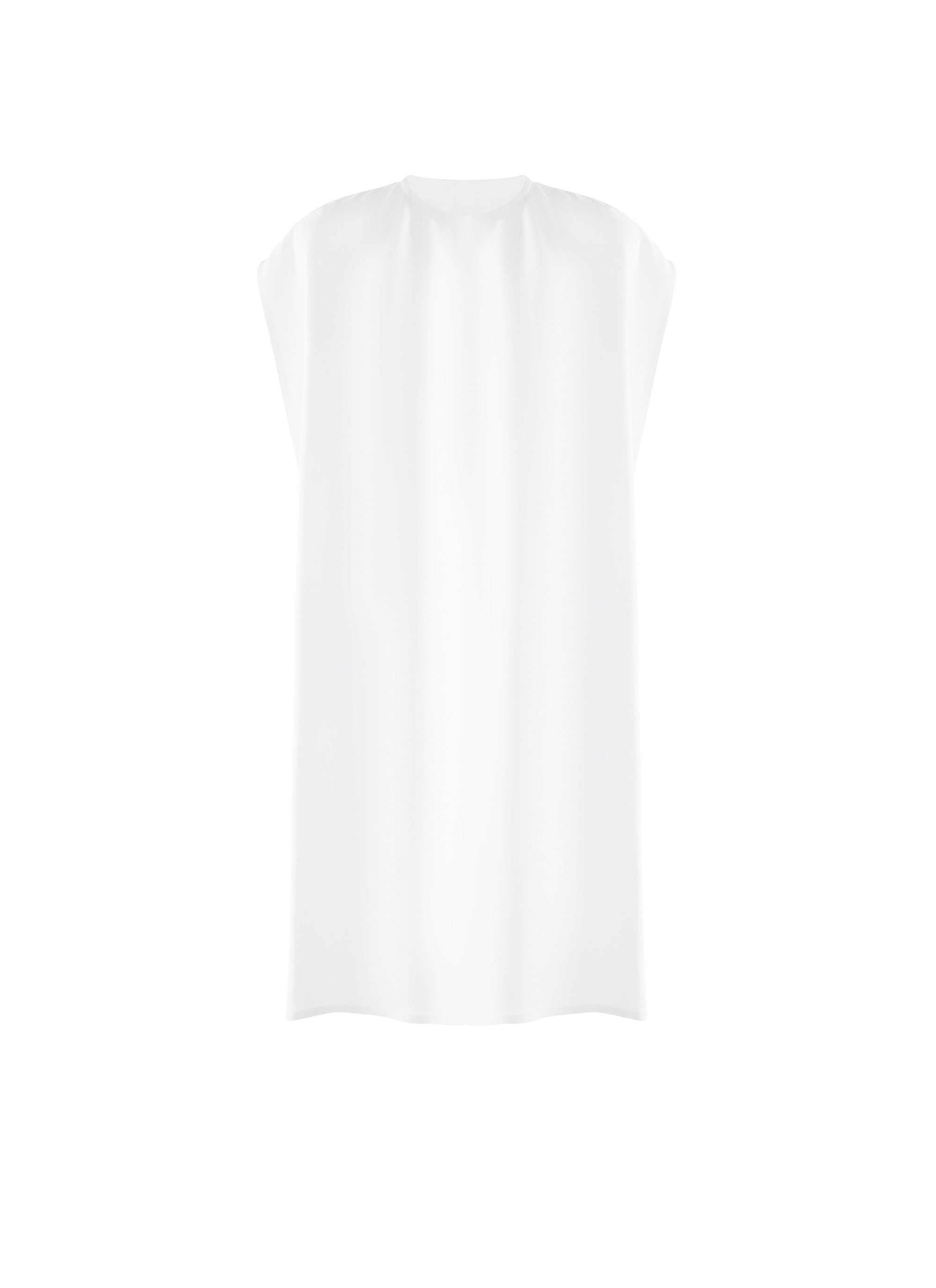 Silk scarf dress - White