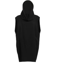 Robe à capuche en soie - Noir Alaia