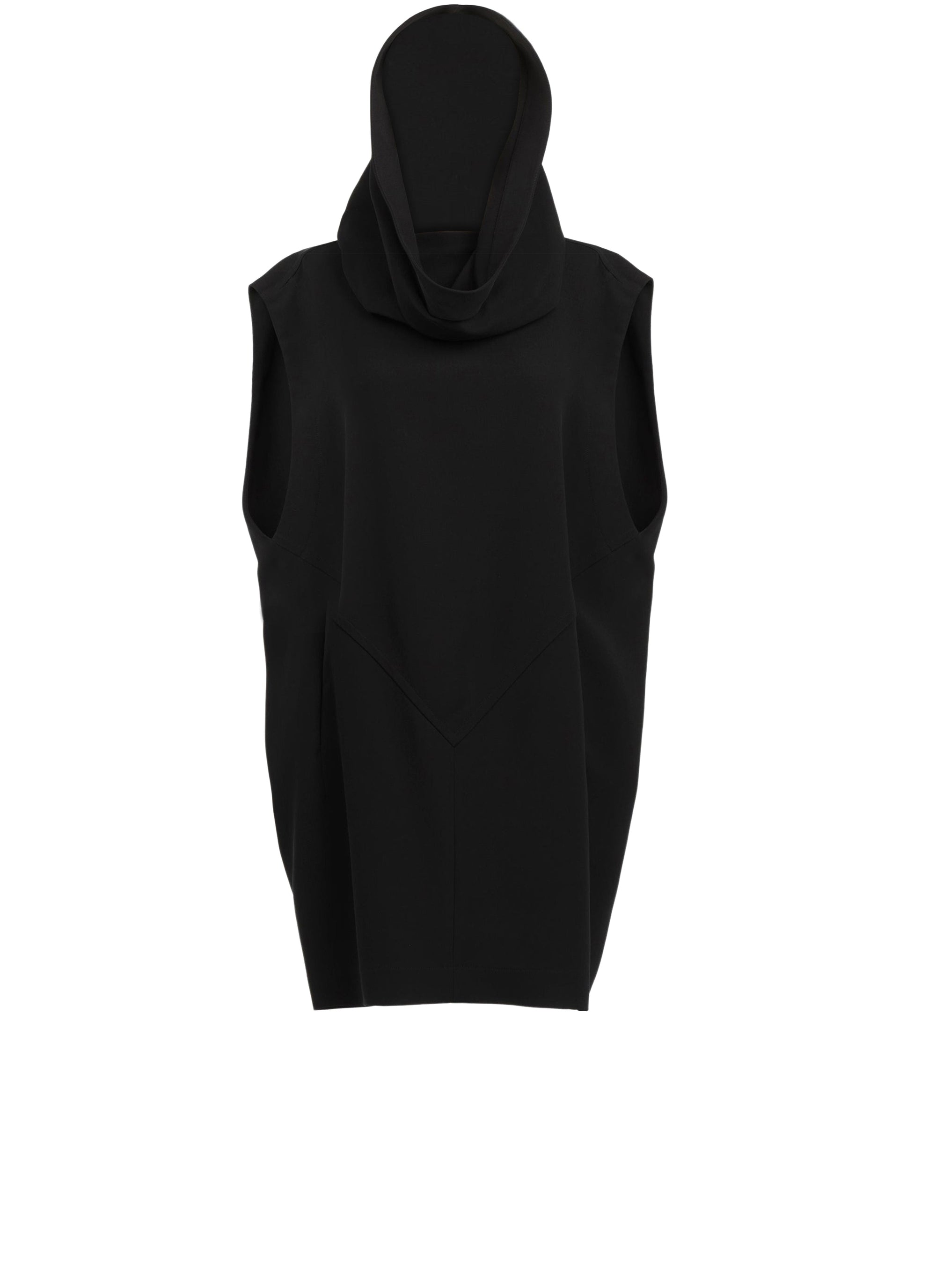 Robe à capuche en soie - Noir Alaia