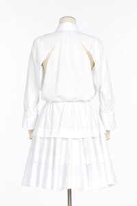Short shirt dress - White