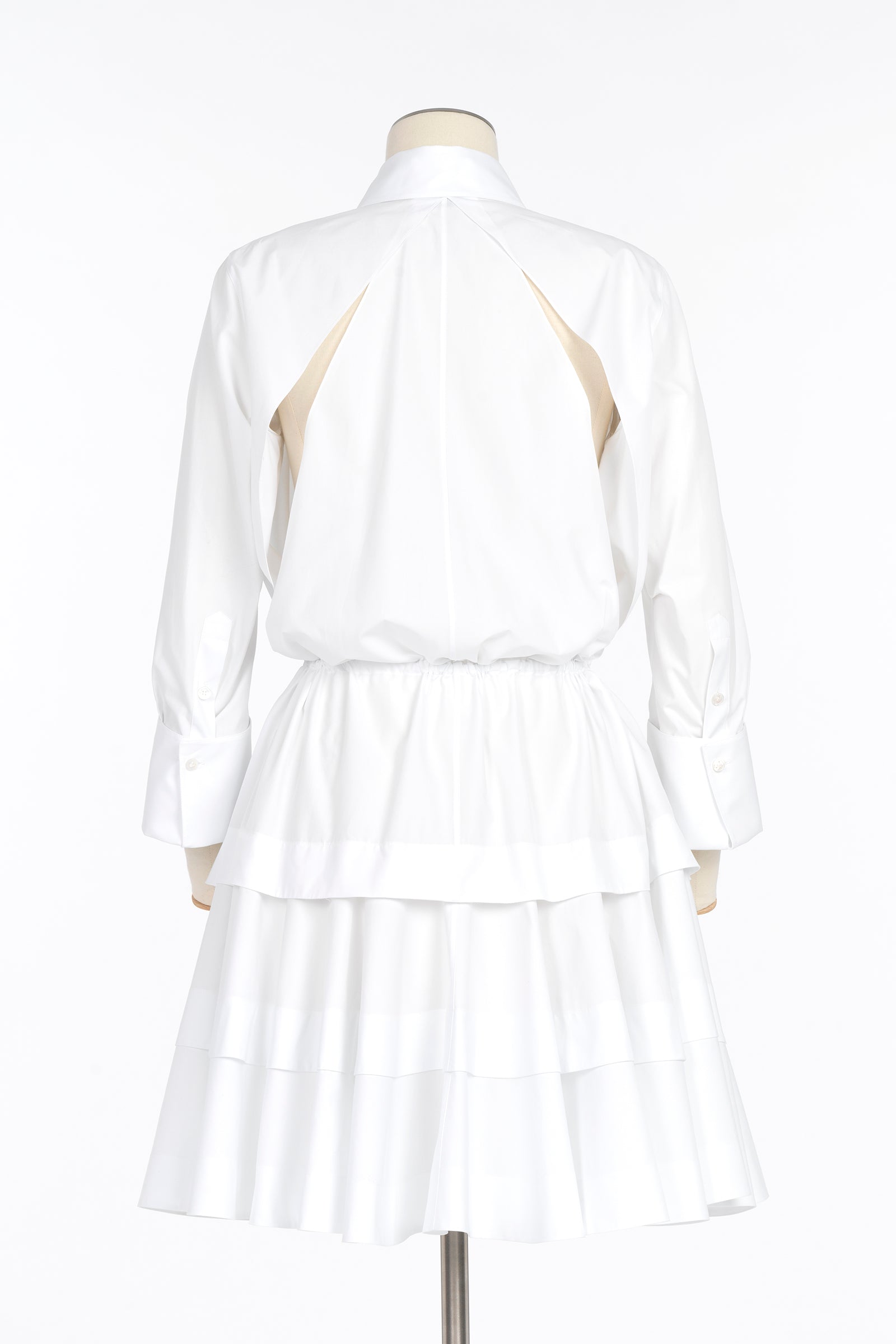 Short shirt dress - White