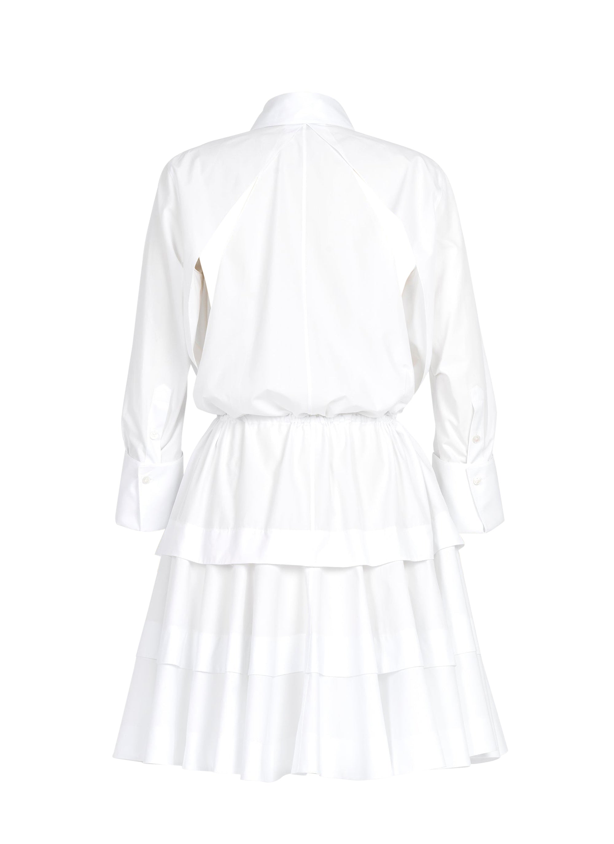 Short shirt dress - White