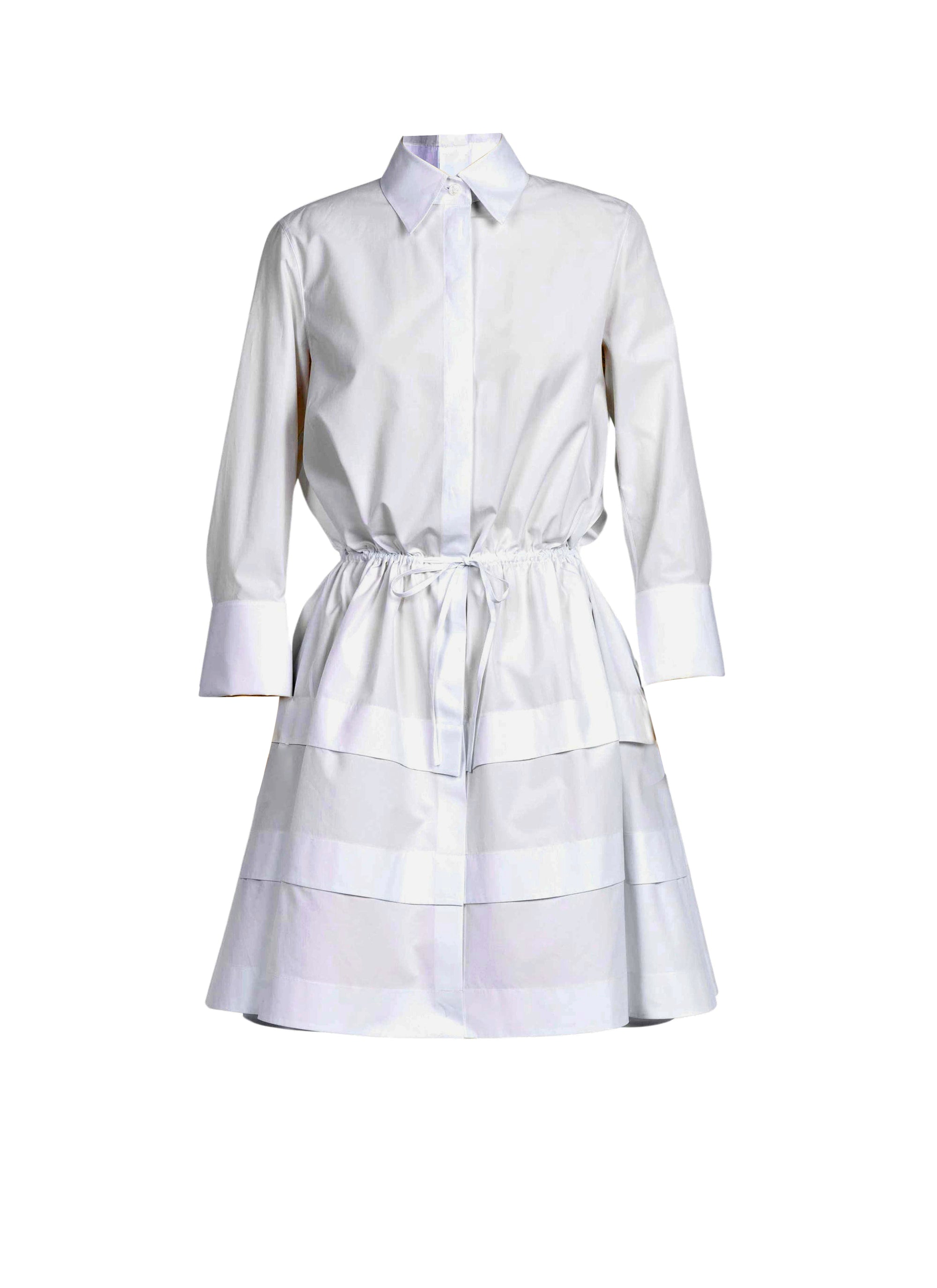 Short shirt dress - White