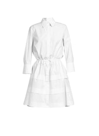 Short shirt dress - White