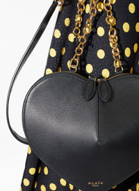 Silk confetti polka dot belted dress - Nuit & Jaune