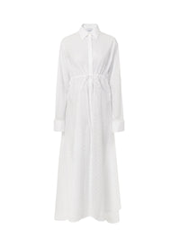 Robe chemise à manches longues - Blanc