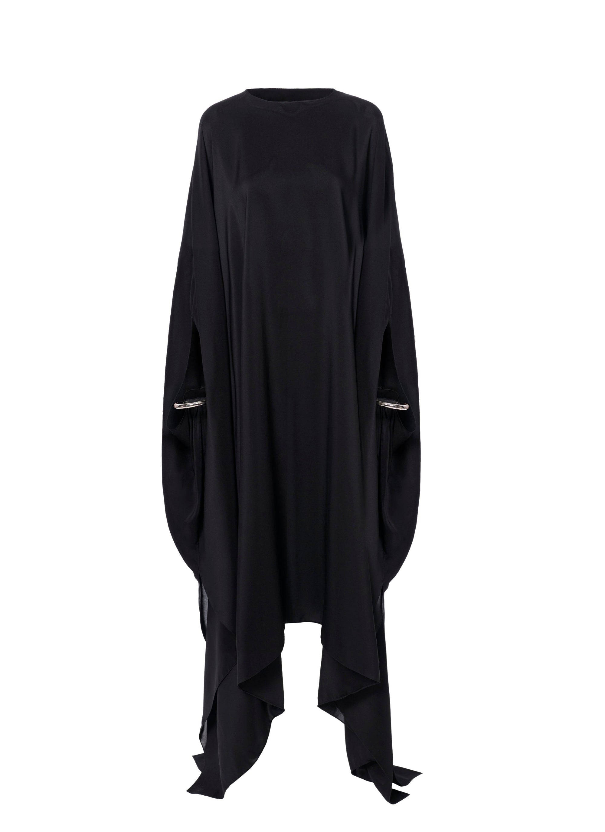 Silk kaftan dress - Black Alaïa