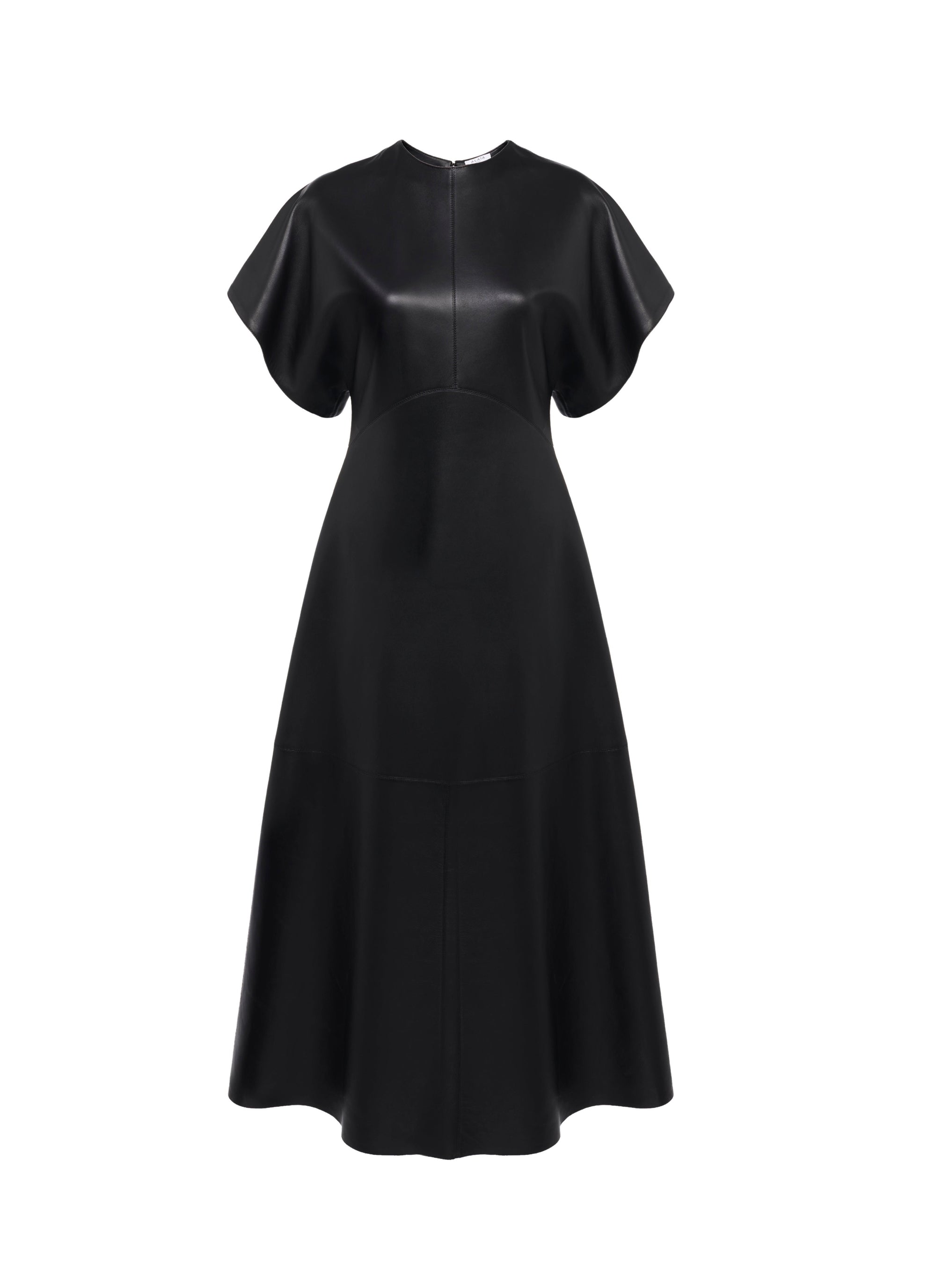 Leather maxi dress - Black intense