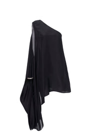 Short silk bracelet dress - Black Alaïa