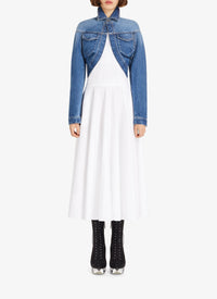 Robe d’été longue en popeline de coton - Blanc