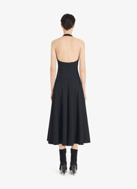 Robe d’été longue en laine - Noir Alaïa