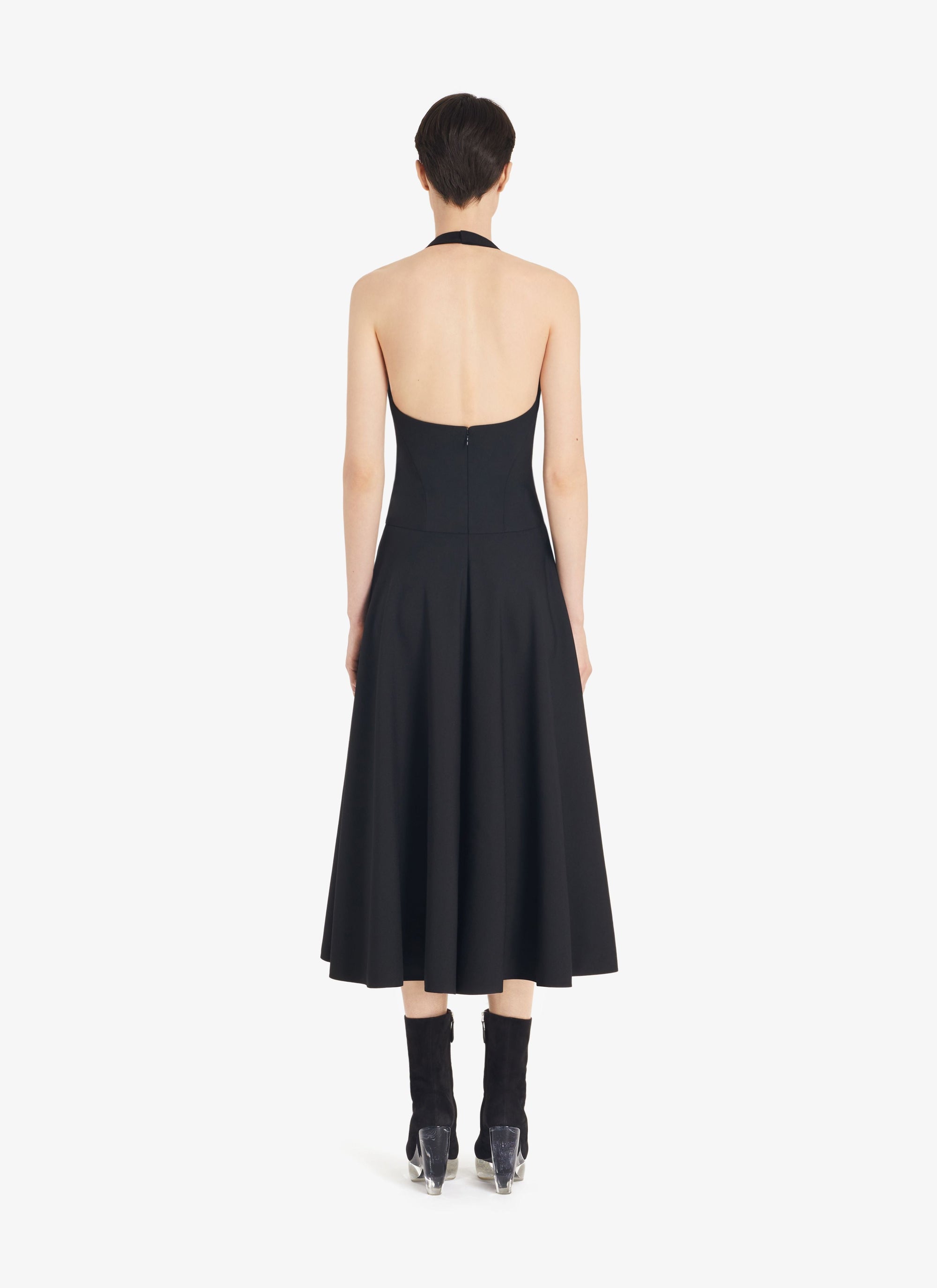 Robe d’été longue en laine - Noir Alaïa