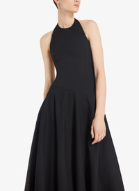 Robe d’été longue en laine - Noir Alaïa
