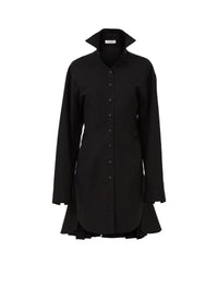 Tina Dress in poplin - Black