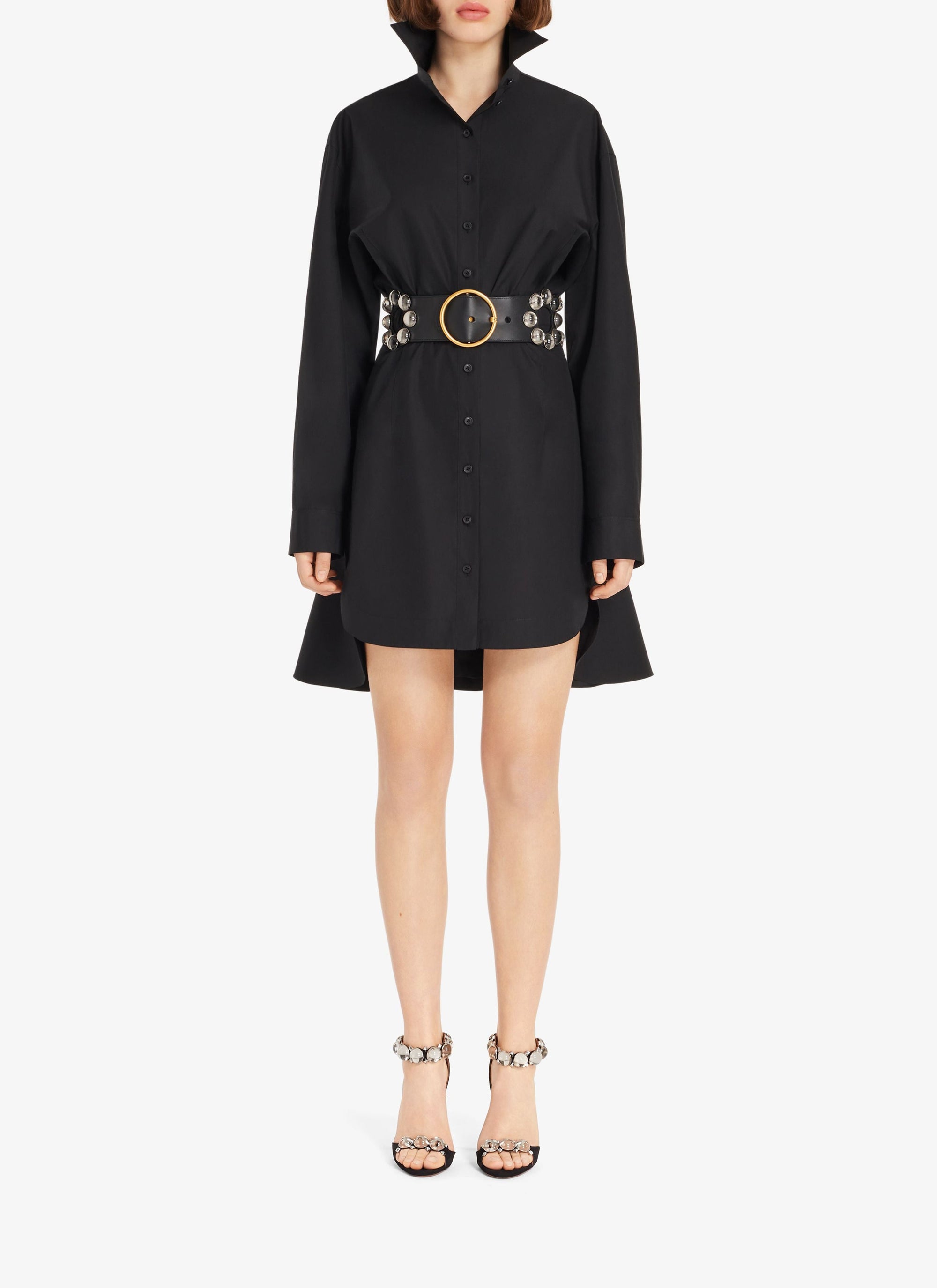 Tina Dress in poplin - Black