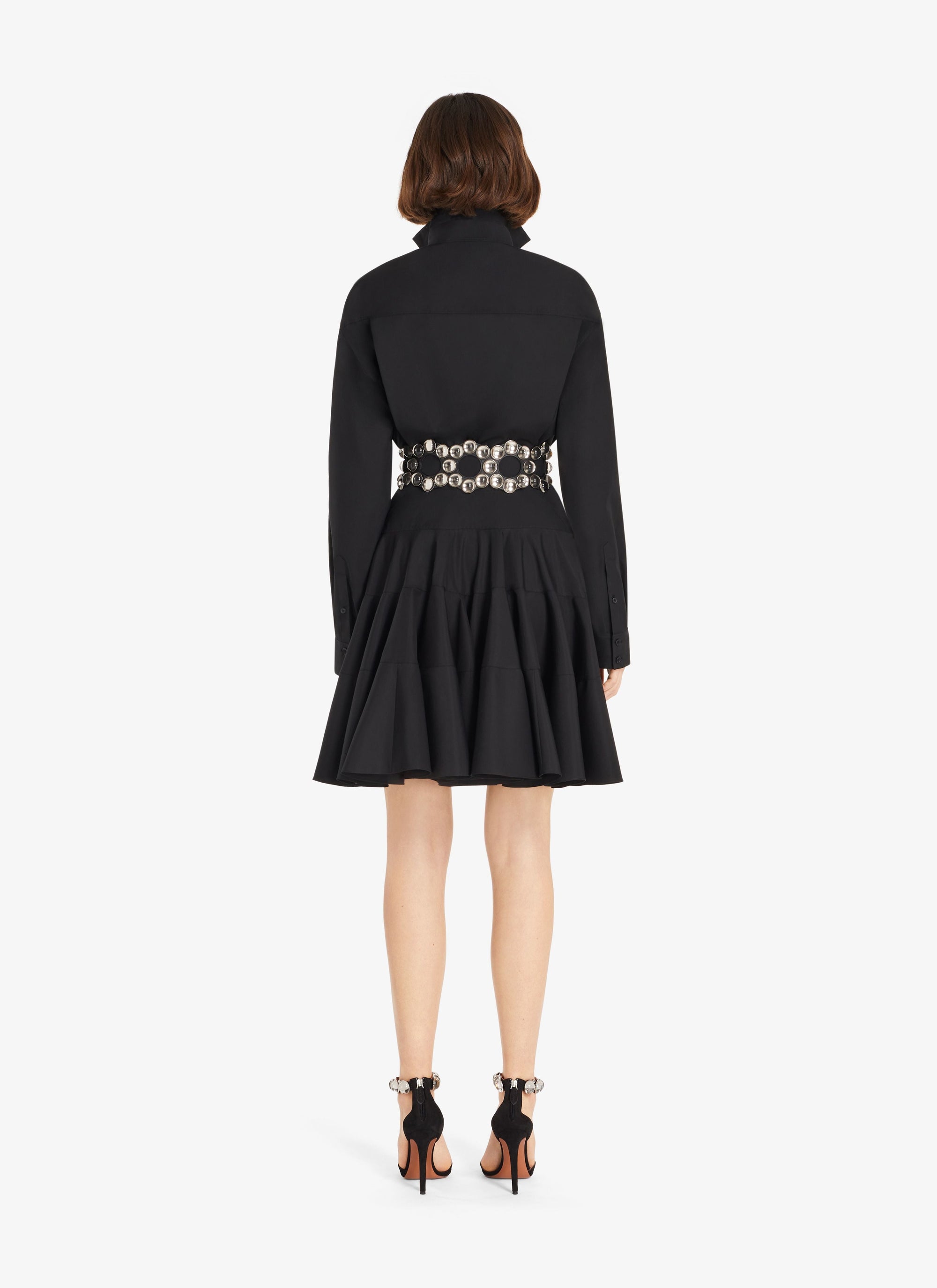 Tina Dress in poplin - Black
