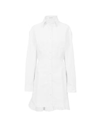 Robe chemise rayés Tina - Blanc & Noir
