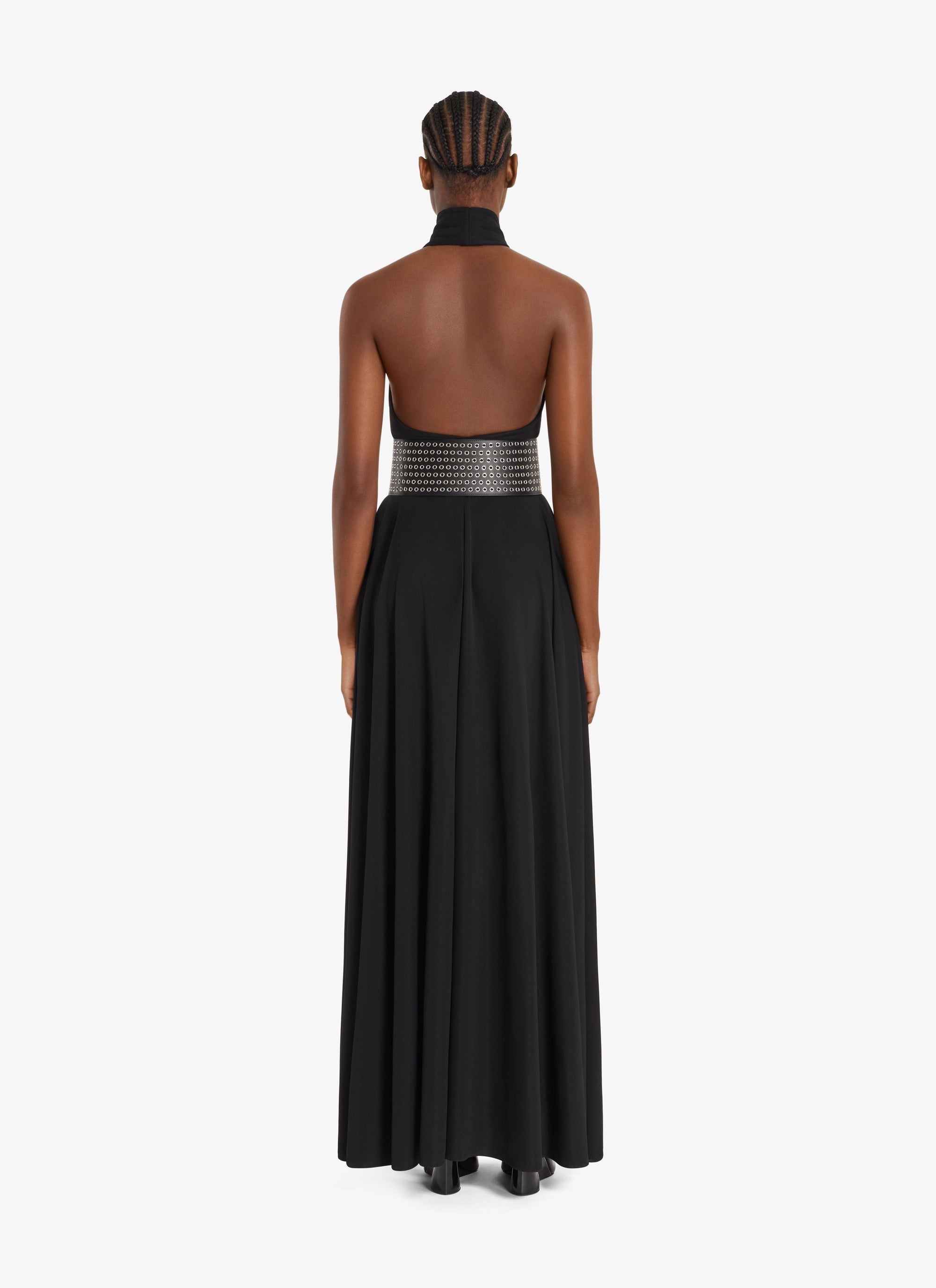 Robe portefeuille fluide - Noir Alaïa