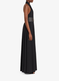 Robe portefeuille fluide - Noir Alaïa