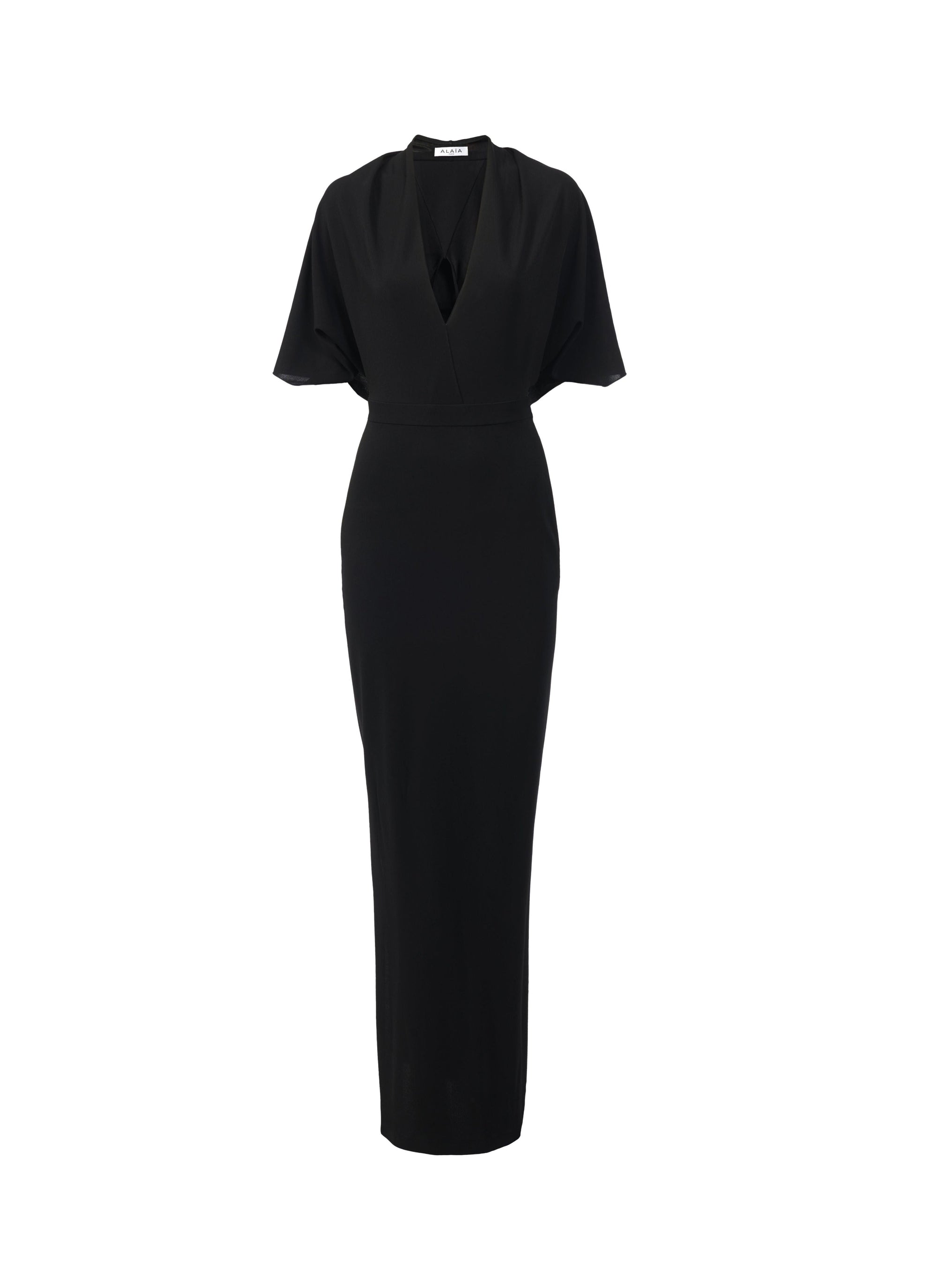 Robe fluide à capuche - Noir Alaïa