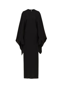 Robe Kaftan en soie - Noir Alaïa