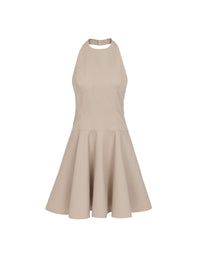 Short summer dress - Light beige