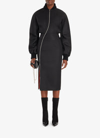Robe longue effet bombers - Noir Alaïa