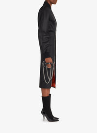 Robe longue effet bombers - Noir Alaïa