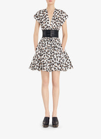 Robe évasée ceinturée - Blanc & Noir