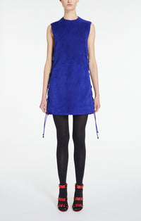 Robe tressée en cuir - Ultraviolet