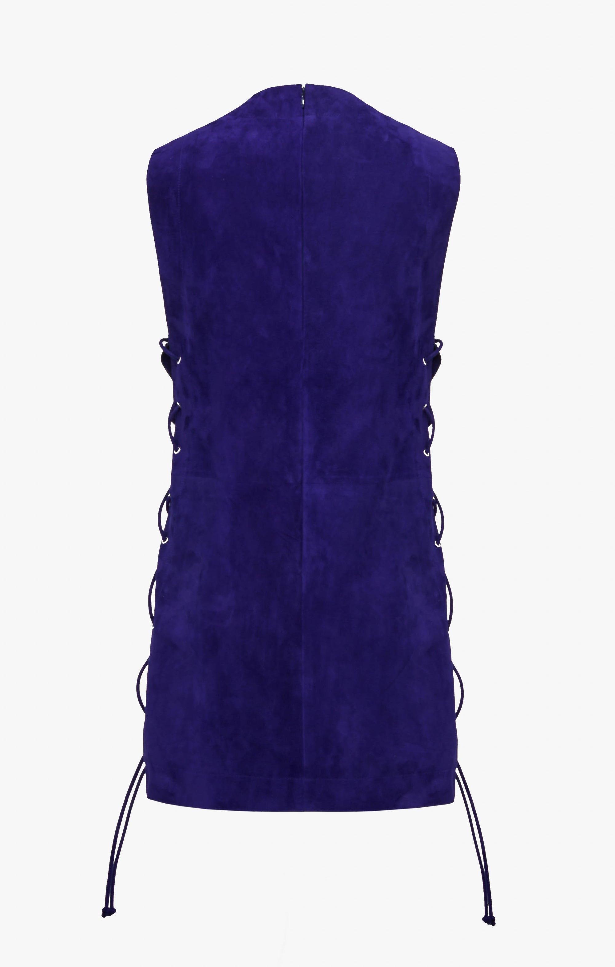 Robe tressée en cuir - Ultraviolet