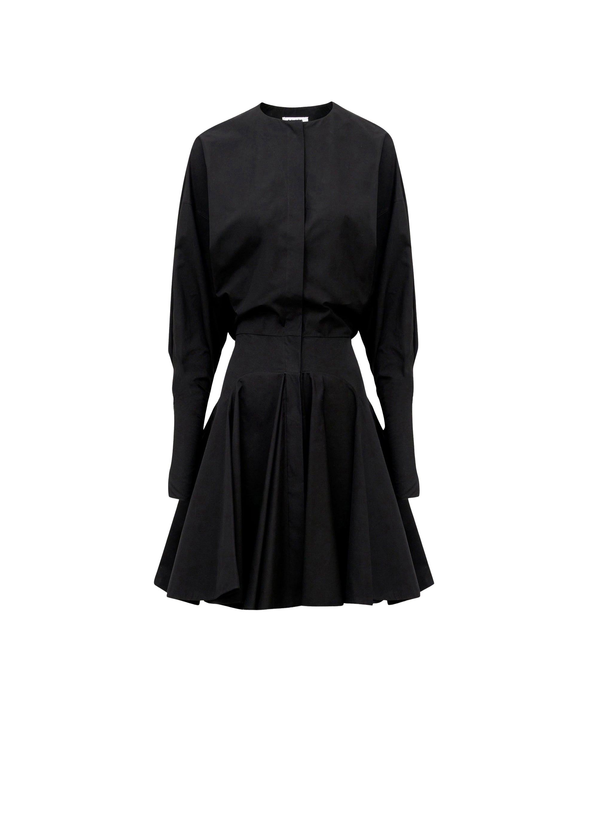 Cotton poplin skater dress - Black Alaïa