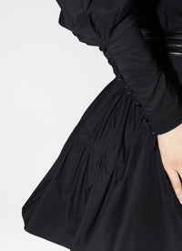 Cotton poplin skater dress - Black Alaïa