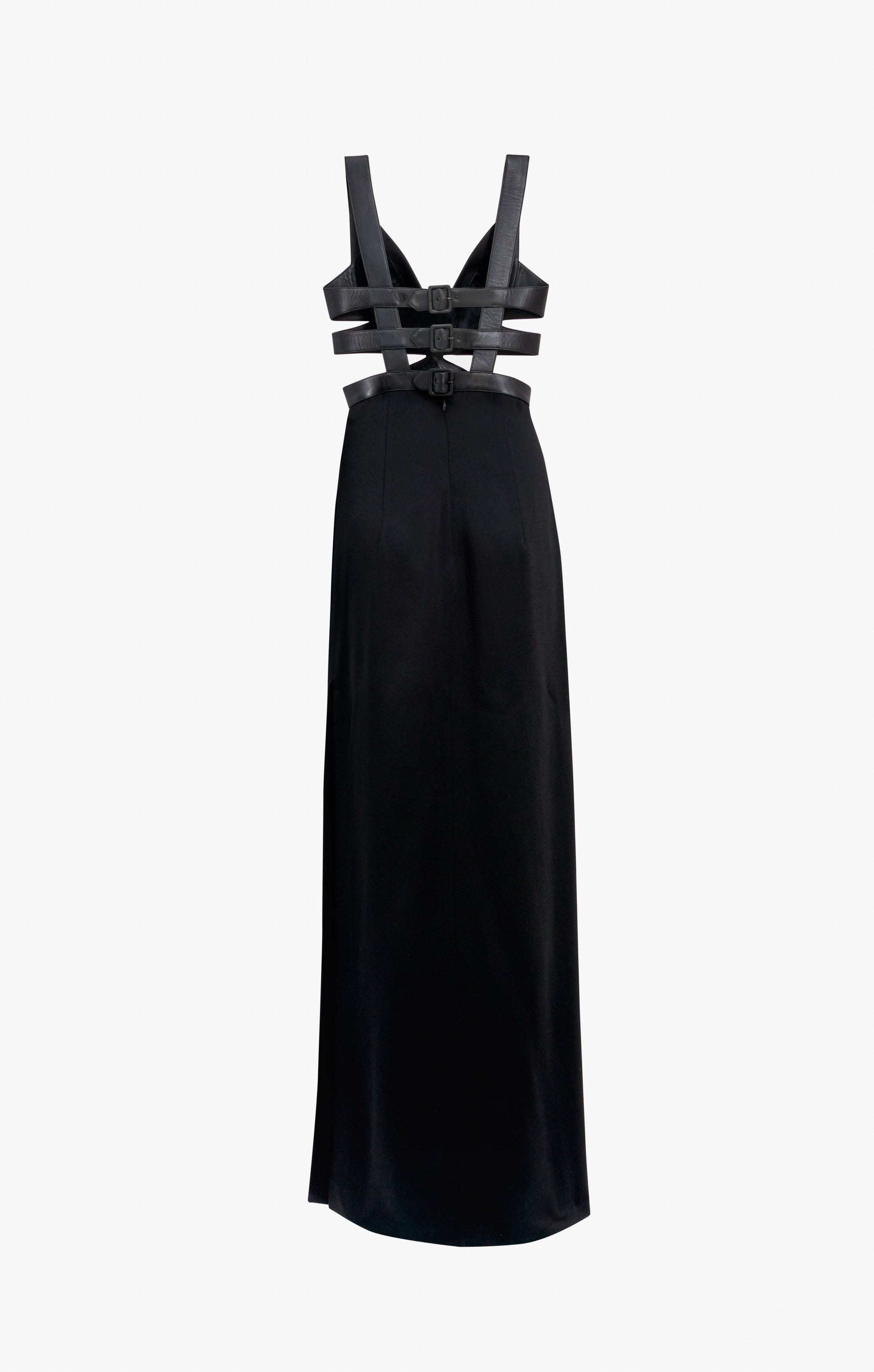 Robe fluide à soutien-gorge intégré - Noir Alaïa