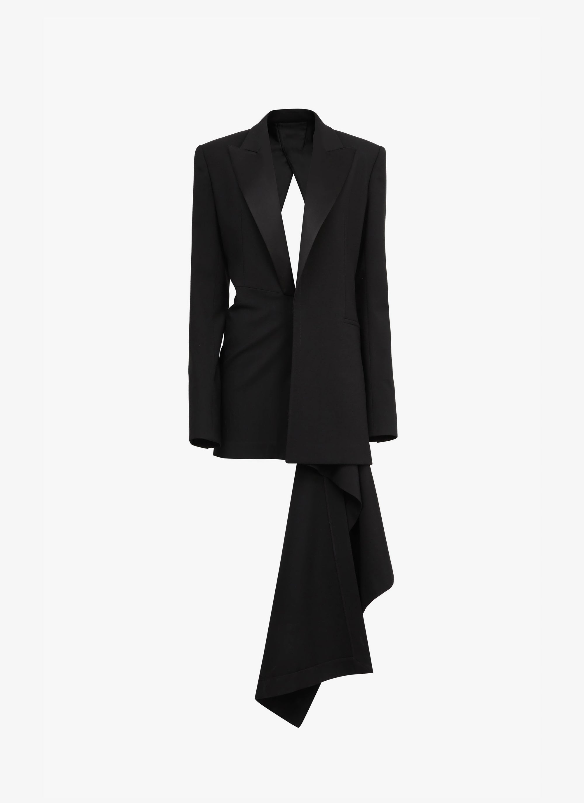 Robe ajustée en laine - Noir Alaïa