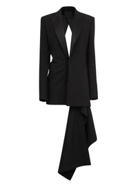 Robe ajustée en laine - Noir Alaïa