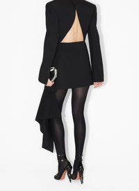 Robe ajustée en laine - Noir Alaïa