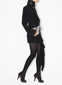 Robe ajustée en laine - Noir Alaïa