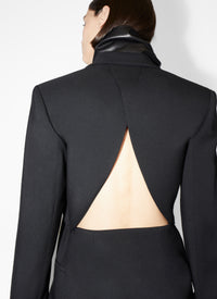 Robe ajustée en laine - Noir Alaïa