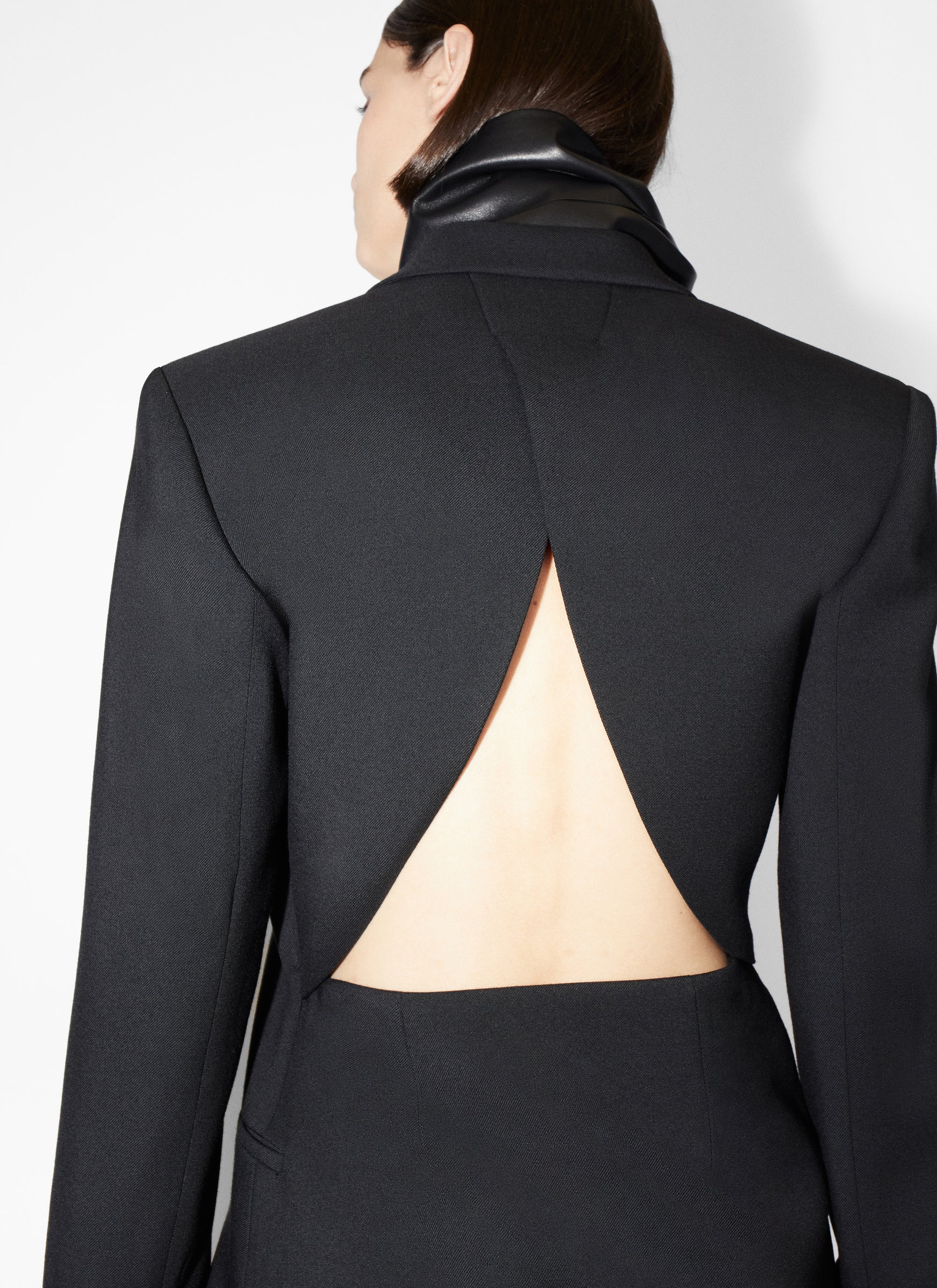 Robe ajustée en laine - Noir Alaïa