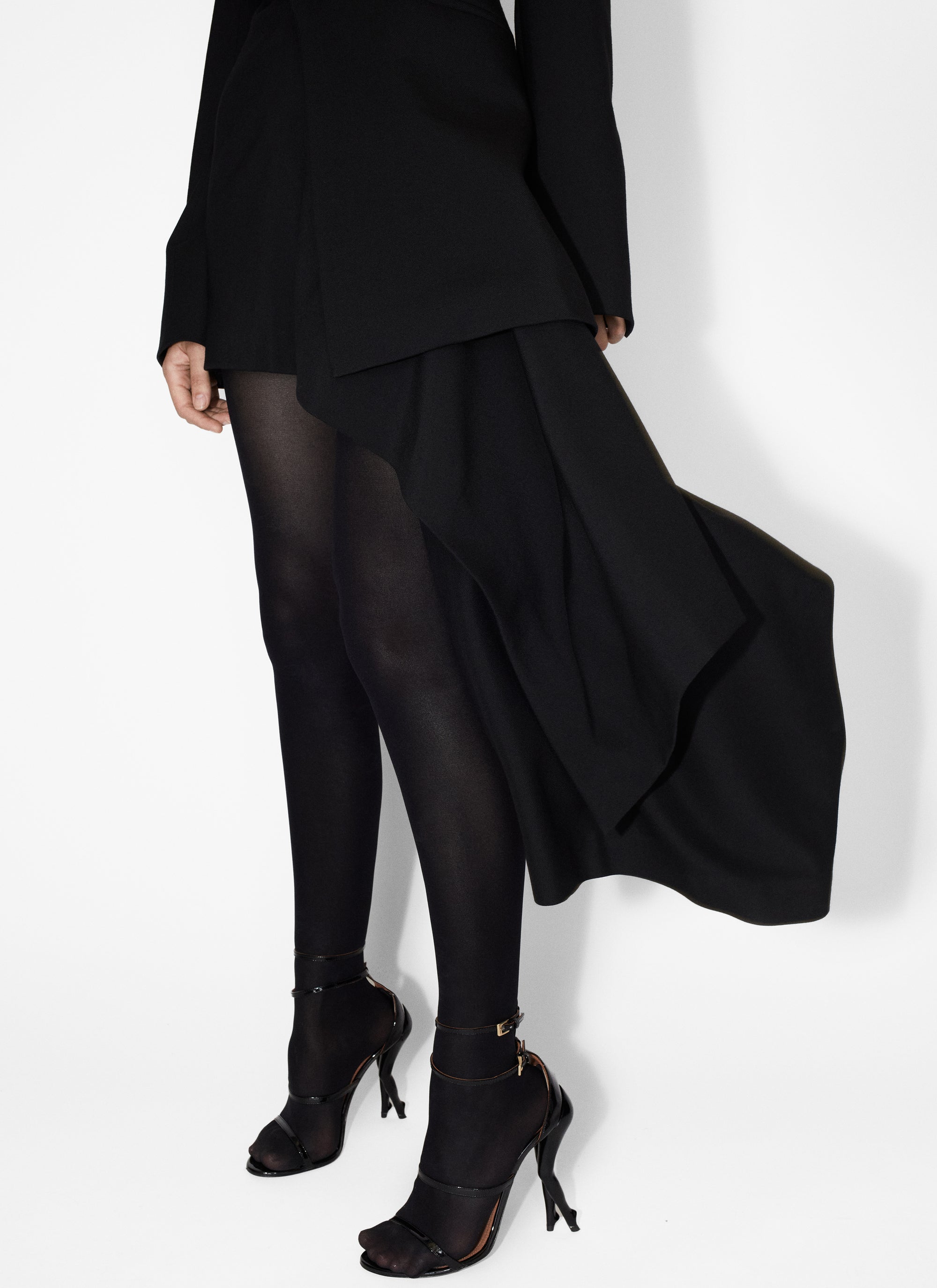 Robe ajustée en laine - Noir Alaïa