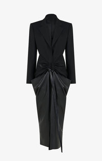 Wool coat dress - Black Alaïa