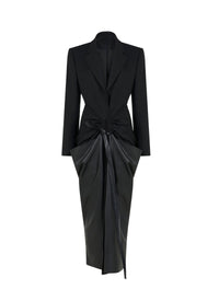 Wool coat dress - Black Alaïa