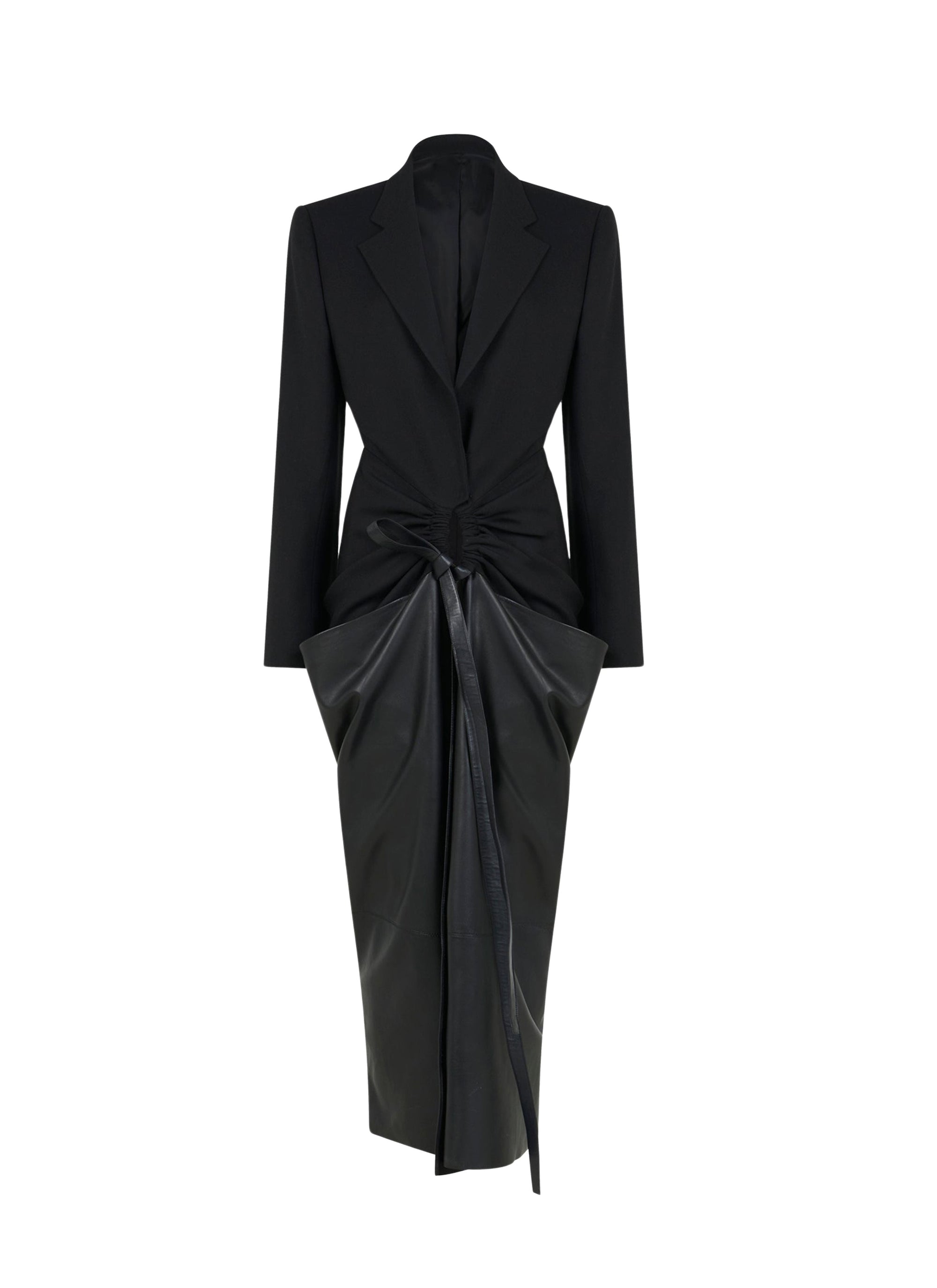 Wool coat dress - Black Alaïa